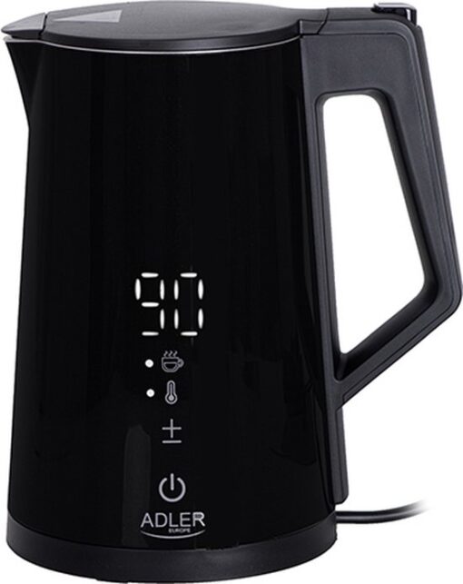 Adler AD 1345 zwart Waterkoker met LED-display & temperatuurregeling 1,7L STRIX