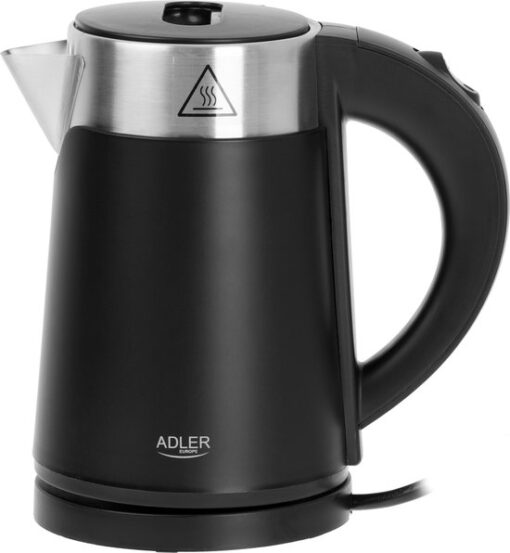 Adler AD 1372 - Zwarte elektrische waterkoker - klein formaat - 0.6 liter