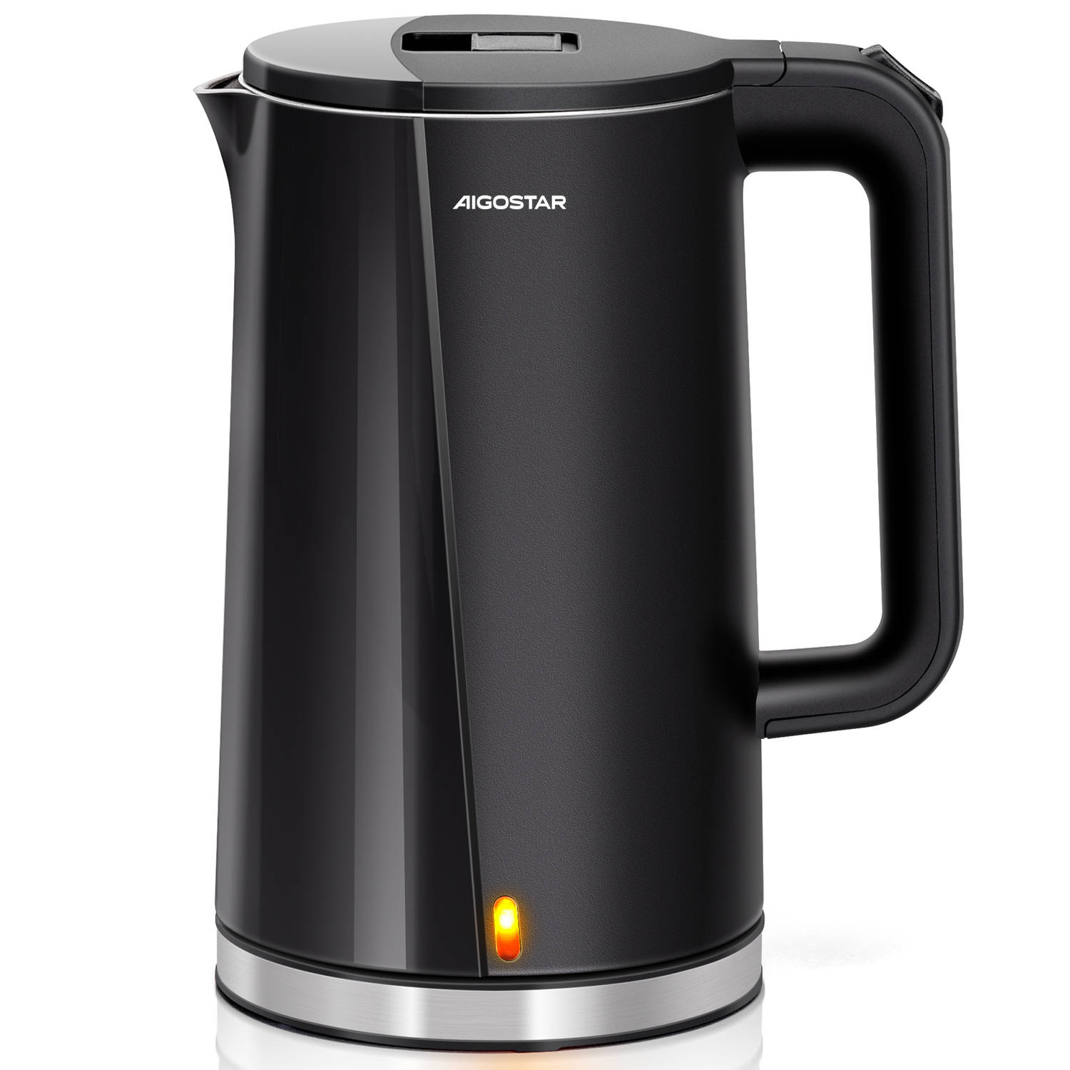 Aigostar Aubrey - Waterkoker 1.7L - 2200 Watt - Zwart