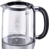 alpina Waterkoker met Theemand - 1.7 L - 2200 W - Elektrische Waterkoker - Theemaker - Waterketel - Warmhoudmodus - Droogkookbeveiliging - Digitaal Display - RVS - Glas
