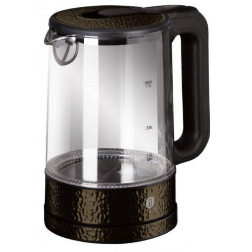 Berlinger Haus Waterkoker Burgundy 1,7 Liter 2200W Glas Zwart