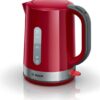 Bosch TWK6A514 waterkoker 1,7 l 2200 W Grijs, Rood