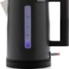 Brabantia D1S-6TMB Waterkoker - 1,7 Liter - 2400 Watt - LED-verlichting - RVS - Zwart