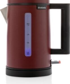 Brabantia D1S-6TRD Waterkoker - 1,7 Liter - 2400 Watt - LED-verlichting - RVS - Rood