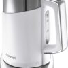 Concept RK3170, 1,7 l, 2200 W, Roestvrijstaal, Wit, Kunststof, Roestvrijstaal, Instelbare thermostaat, Waterniveau-indicator