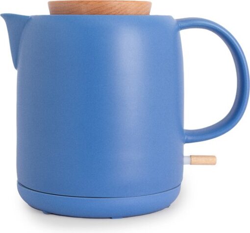 CREATE - Elektrische waterkoker van keramiek 1 L - 100ºC - met zelfuitschakelend systeem, antikalkfilter en antideeltjesfilter - Strong blue - KETTLE CERAMIC