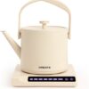 CREATE Waterkoker Digitale - 880 Watt - 500 ml - RVS - BPA vrij - Elektrisch - Mat Wit - Hattori