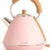 CREATE Waterkoker Retro - 2200 Watt - 1,7 Liter - RVS - BPA vrij - Elektrisch - Pastelroze - Kettle Retro L
