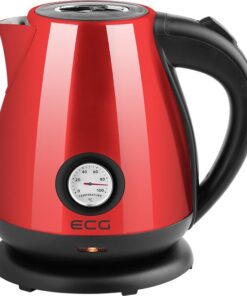 ECG RK 1705 Metallico Rosso, Waterkoker, RVS, Watertemperatuurindicator