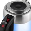 ECG RK 1777 glas met RVS waterkoker, LED verlichting en temperatuur instelling