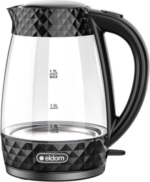 Eldom C480C - waterkoker - 1,7l - draadloos - 2200W - zwart