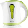 Electro Center RK1022GN Waterkoker, 1 liter, wit - groen kunststof