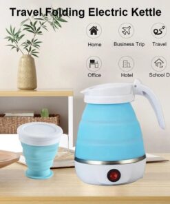 Elektrische Waterkoker Opvouwbare Elektrische Poort Draagbare Reis Camping Waterkoker 600Ml Elektrische Boiler Draagbare Koffie Thee Water Koker