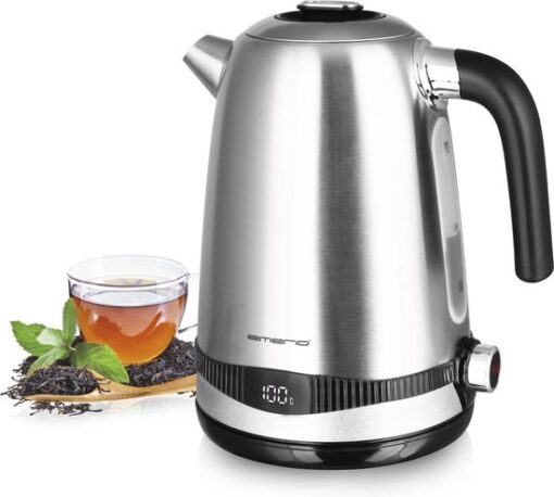 Emerio WK-124658.1 Waterkoker - Snoerloos - BPA-vrij - Zilver, Zwart - 1.7L