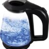 Esperanza Missouri | Glazen Waterkoker | Blauw LED-Verlichting | 1,7 Liter | 1500W | Ingebouwd Maasfilter | Zwart