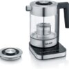 Graef WK350 waterkoker 1 l 2000 W Zwart, Roestvrijstaal, Transparant