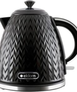 Grote Waterkoker Retro - ELDOM - Zwart Glans - 1.7 Liter