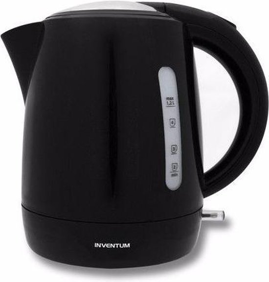 Inventum HW212 - Waterkoker - Inhoud 1,2 liter - Kunststof - 2200 watt - Zwart