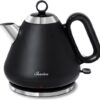 Inventum HW617B - Retro waterkoker - Inhoud 1,7 liter - Roestvrijstaal - 2200 watt - Zwart/RVS