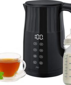 JAP Appliances Calidaqua - Waterkoker (1.7 liter) met temperatuurregeling - Warmhoudfunctie - 40°C voor babyvoeding - Zwart