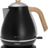 Kassel 93223 - Retro Waterkoker - 1,7L - RVS - Zwart