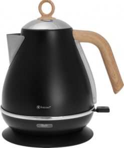 Kassel 93223 - Retro Waterkoker - 1,7L - RVS - Zwart