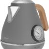 Kassel 93225 - Retro Waterkoker - 1,7L - RVS - Grijs - met thermometer