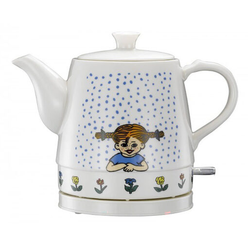 Keramische waterkoker Pippi Langkous 0,8 liter Pippi Wit