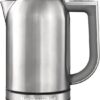 KitchenAid Waterkoker - Waterkoker met temperatuurregeling, digitale display en warmhoudfunctie - 1,7 L, Roestvrij staal (grijs)