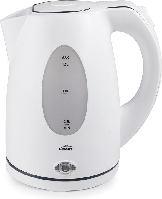 Lacor Waterkoker - Elektrisch - 1,3L - 2200W - Wit