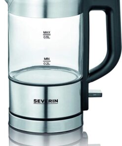 Mini glazen waterkoker, krachtige en compacte waterkoker in hoogwaardig design