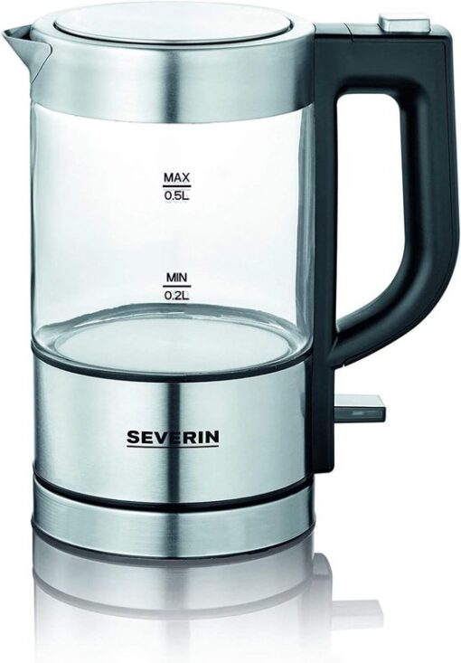 Mini glazen waterkoker, krachtige en compacte waterkoker in hoogwaardig design