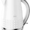 Moderne Waterkoker Wit Glans - met Retro Patroon