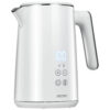 MPM - Stille Waterkoker met Instelbare Temperatuur - Digitale Temperatuurweergave - 1,7 Liter - Dubbelwandig - Wit