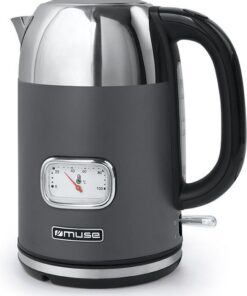 MS-020DG - Muse elektrische waterkoker, 1,7 L, antraciet