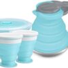 Opvouwbare waterkoker - 23 x 17,3 x 10 cm - 600 Milliliter - Blauw