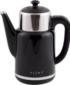 P L I N T | Zwart | Nieuwste model, BPA vrije, retro waterkoker met variabele temperatuurinstelling en geïntegreerde warmhoudkan | *** Nu met drie jaar garantie!***