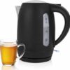 Princess Waterkoker 236032 – 1.7 Liter – 360° draaibaar - 2200W– Black Steel Collectie