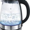 Royalty Line® GWK2200 Waterkoker Glas - Waterkokers Met Blauw Led Verlichting - 1.7 Liter - 2200W - RVS