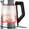 SILVERCREST® Glazen waterkoker 1,7 l -digitale display- warmhoudfunctie - zwart