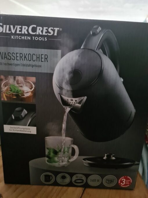 Silvercrest Kitchen tools waterkoker zwart 1.7L 2400W