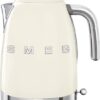 SMEG KLF04CREU - Waterkoker - Crème - 1,7L - 7 temperaturen