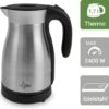 SUNTEC WAK-8489 THERMO Waterkoker RVS – Ook te gebruiken als thermoskan - Dubbelwandig - 1,7 liter - Max. 2200 Watt - Automatische uitschakeling - Maataanduiding aan de binnenkant
