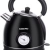 Swiss Pro+ SP-WK2200B | Retro Waterkoker 1.8L | 2200W - Zwart