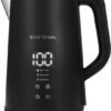 Vivid Green Luxe waterkoker met temperatuurregeling - Warmhoudfunctie - 20°C tot 100°C - 1,6 L - Zwart
