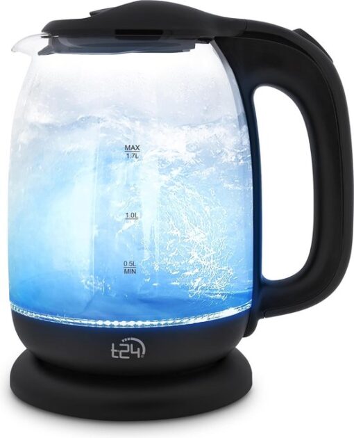 Waterkoker - Heetwaterdispenser - Glas en roestvrij staal - Ledverlichting