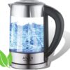 Waterkoker - Met temperatuurregeling - 1,7 liter - Glas - Waterkokers