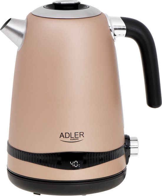 Waterkoker - Met temperatuurregeling - 1,7 liter - RVS - LCD display