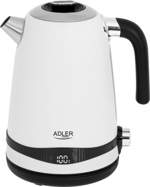 Waterkoker - Waterkoker met temperatuursregeling - RVS - Wit - 1.7L - 2200W