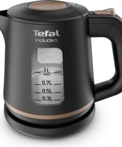 Waterkoker 1 Liter - Anti Kalker - Waterniveau Indicator - Zwart